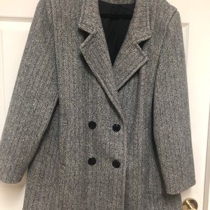 Vintage Tweed XL Herman Kay Wool Pea Coat